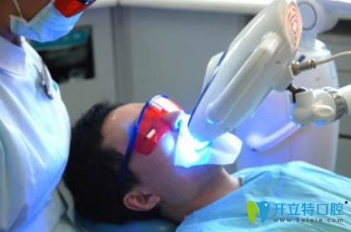 冷光美白治療過程圖