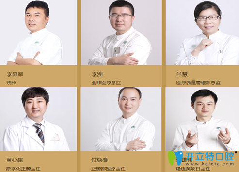 成都亞非牙科部分醫(yī)生圖