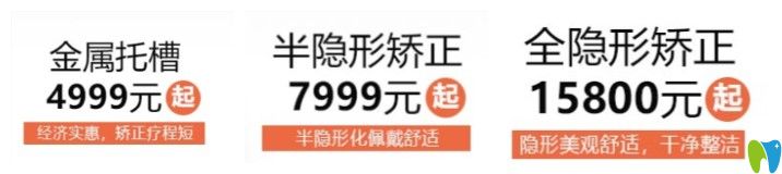 深圳格倫菲爾口腔牙齒矯正價格表