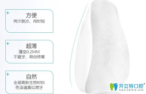 康美口腔的美加牙貼面