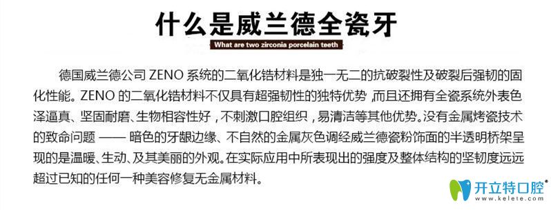 威蘭德全瓷牙介紹圖示