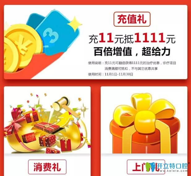 廣州廣大口腔充11元抵1111元