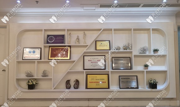 我所在正畸醫(yī)院的榮譽(yù)資質(zhì)圖