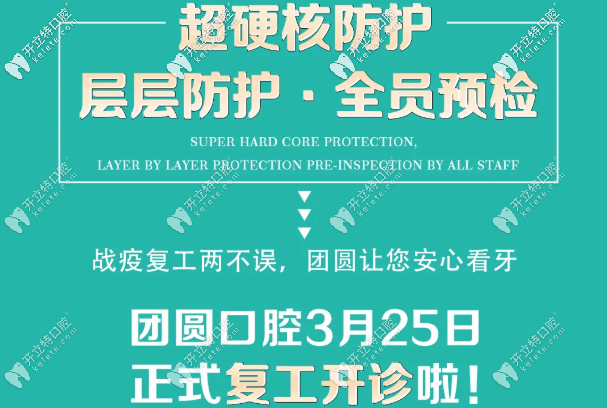 復診通知|重慶牙科終于開門啦~硬核防護讓您安心看牙！