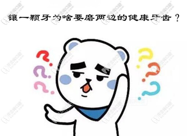 做全瓷牙冠和烤瓷牙套為什么要磨兩邊的健康牙齒呢？