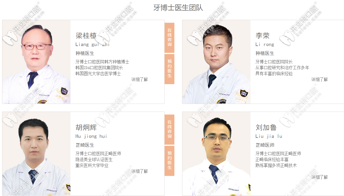 重慶牙博士口腔醫(yī)生團(tuán)隊(duì)代表