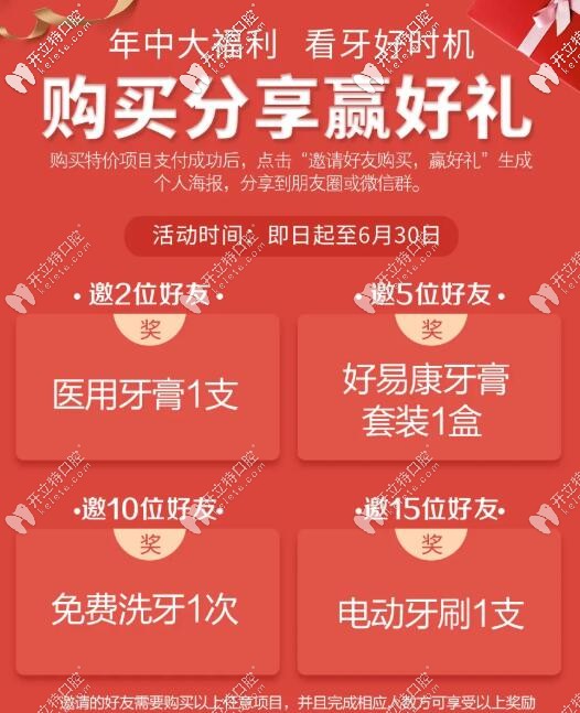 好民生口腔分享得好禮活動