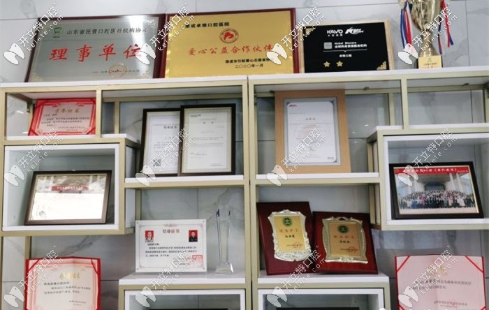 卓雅口腔獲得的部分榮譽證書