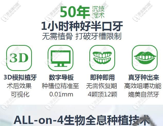 深圳美萊口腔allon4即刻種植牙技術(shù)