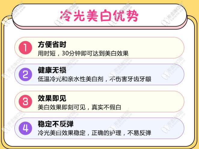 牙齒冷光美白的優(yōu)勢