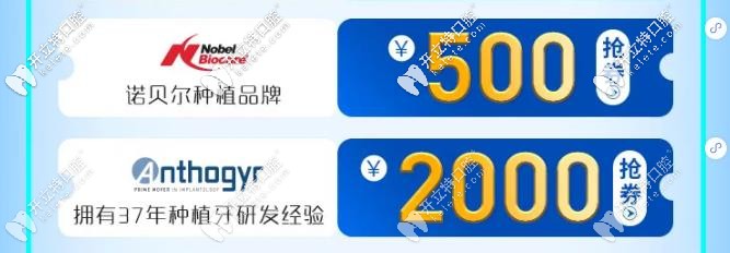 瑞典諾貝爾和法國安卓健種植牙補貼