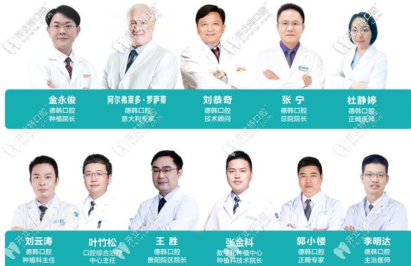 貴陽(yáng)德韓口腔做種植牙好的醫(yī)生名單