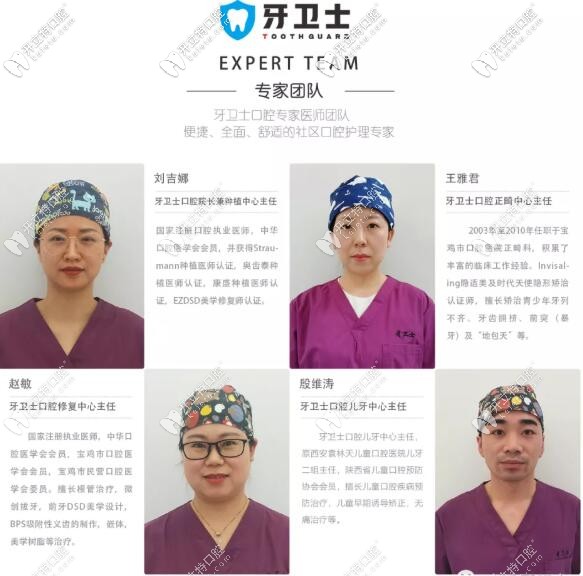 寶雞牙衛(wèi)士口腔醫(yī)生隊(duì)伍