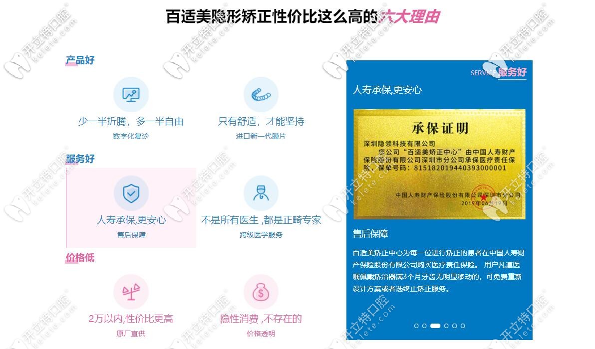 百適美矯正的優(yōu)勢