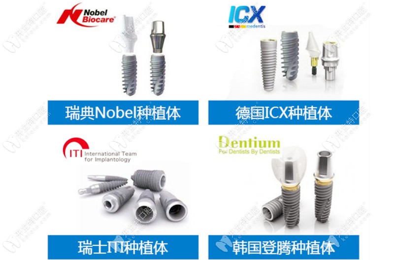 該院種植牙的合作品牌 該院種植牙的合作品牌
