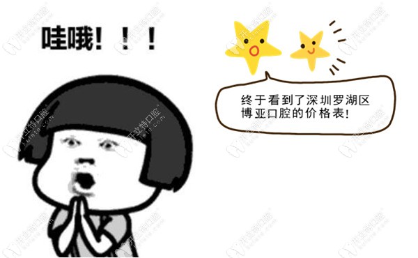 送1份深圳羅湖區(qū)博亞口腔收費價目表,這家牙科可用社?？ㄅ? border=